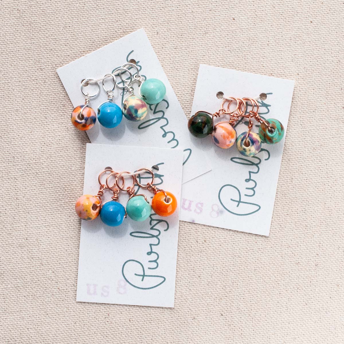 Limited Edition Ceramic Bead Stitch Marker Sets – Purlsmith x Hearts Unknown Education