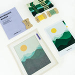 Needlepoint Canvas Kit Green Mountains