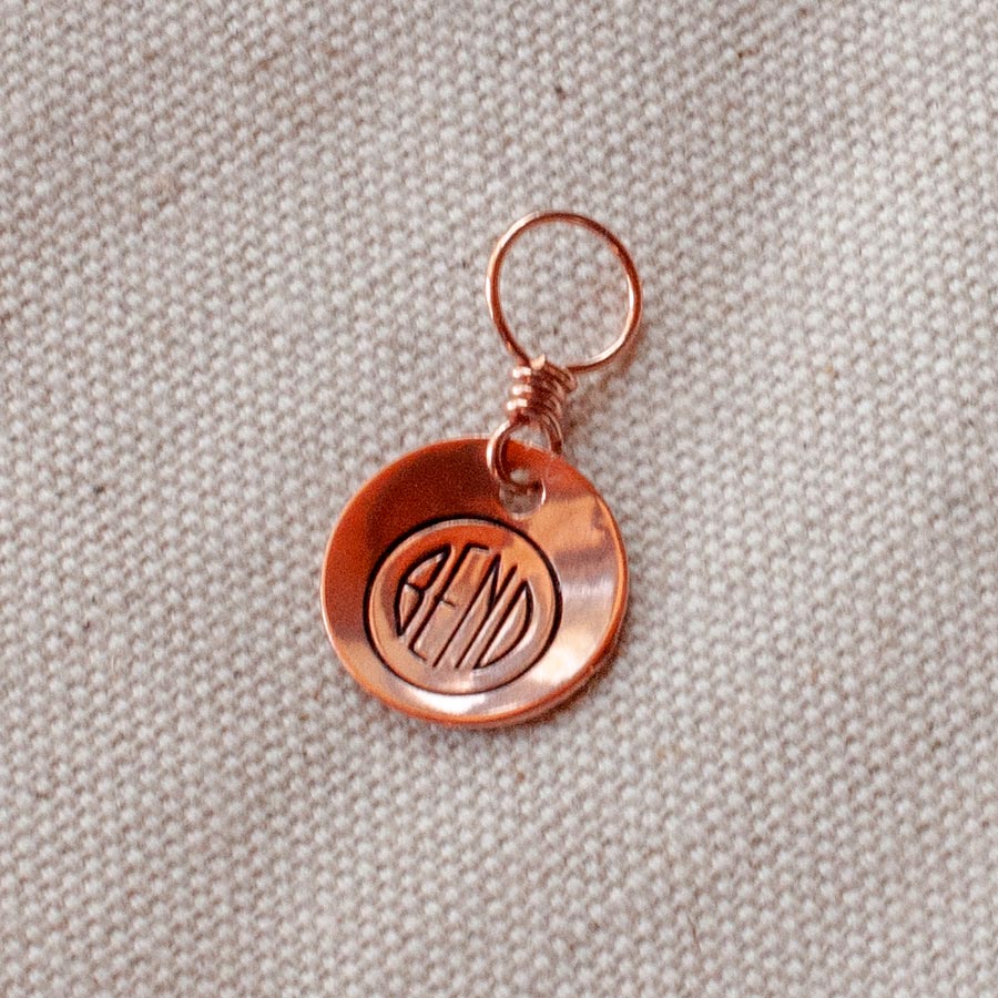 Copper Charm Stitch Markers