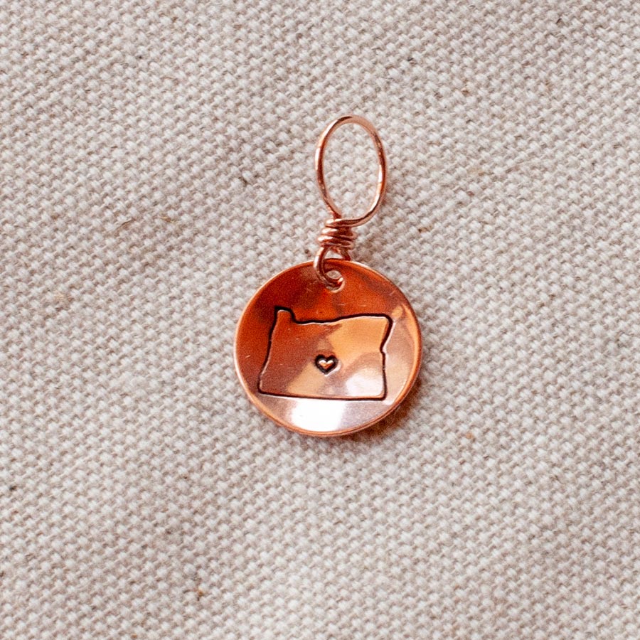 Copper Charm Stitch Markers