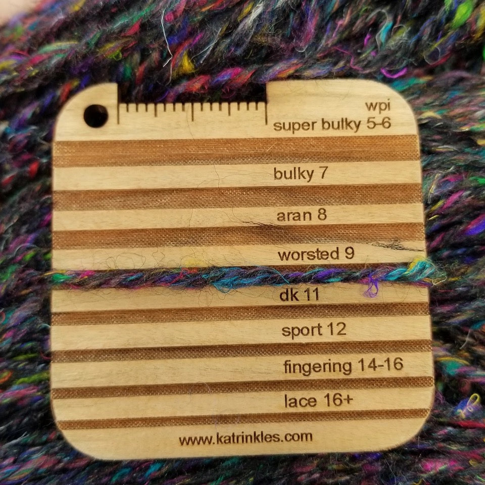 Wraps Per Inch Yarn Weight Gauge Mini Tool