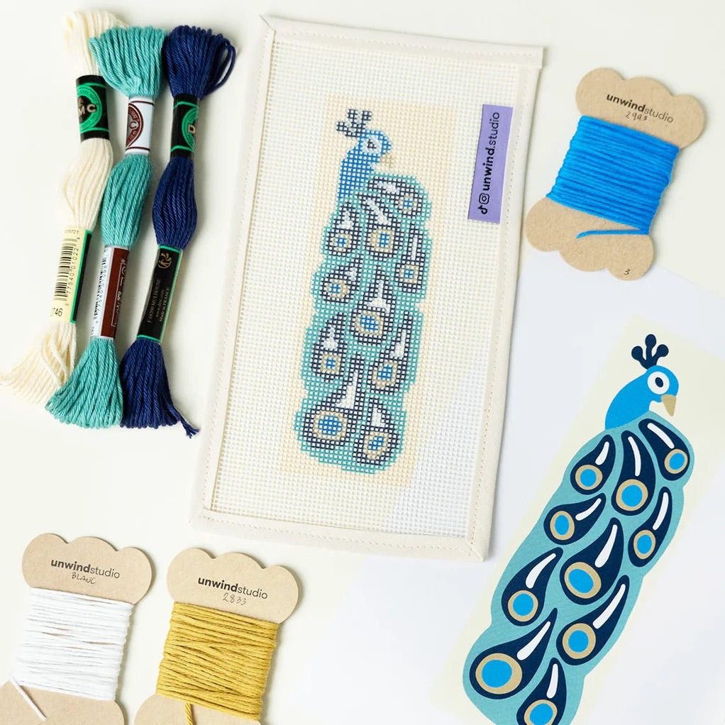 Bookmark Needlepoint Kit Peacock