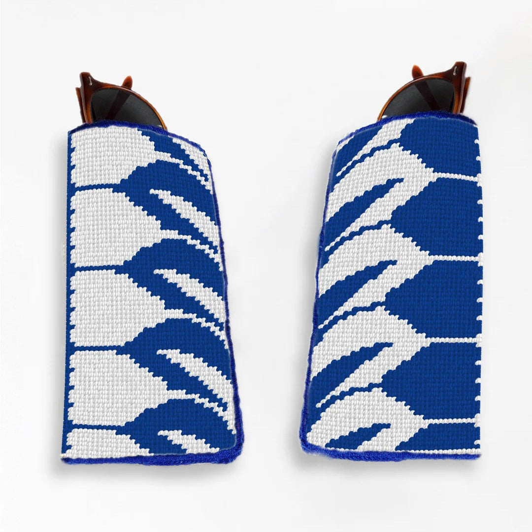 Sunglasses Case Needlepoint Kit Blue Mirror