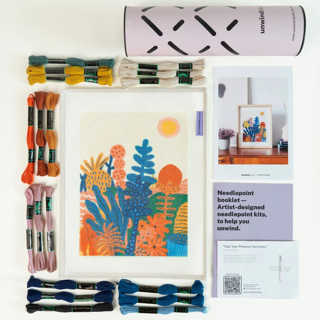 Needlepoint Canvas Kit Garden of Joy