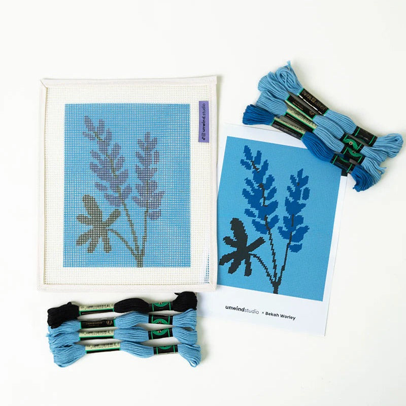 Needlepoint Canvas Kit Lupine