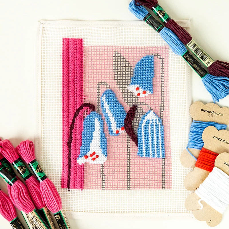 Needlepoint Canvas Kit Silky Leather